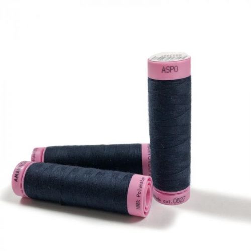Polyesterová niť Amann Aspo 120 temná modrá