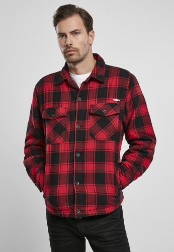Urban Classics Lumberjacket red/black - S