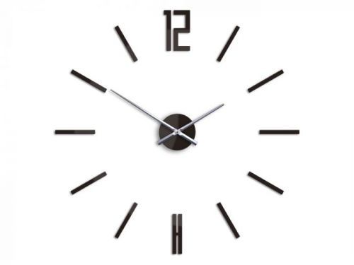 Moderné nástenné hodiny CARLO WENGE HMCNH057-wenge