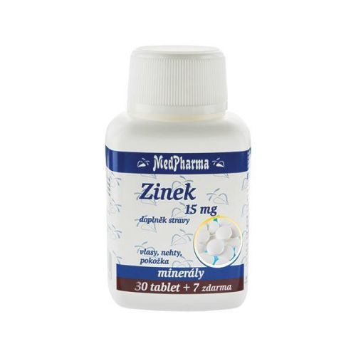 MedPharma Zinek 15 mg 30 tbl. + 7 tbl. ZDARMA