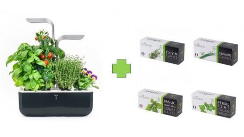 Inteligentný kvetináč Véritable® SMART, čierny