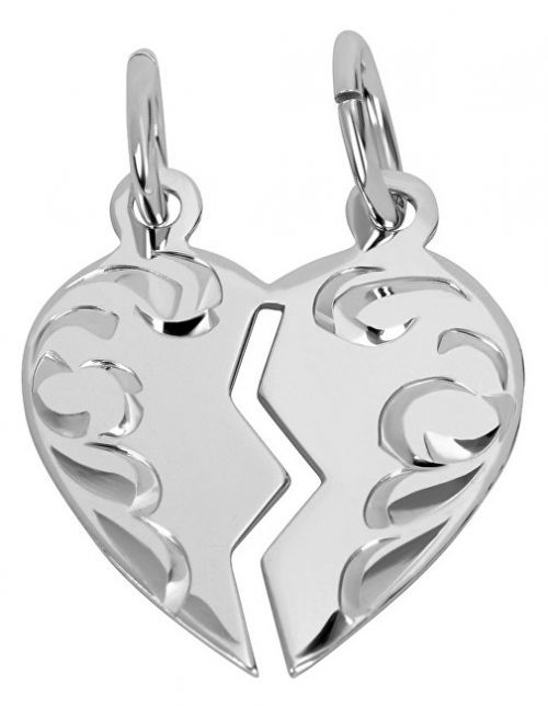 Brilio Silver Strieborný prívesok pre páry 441 001 01480 04 - 0,90 g