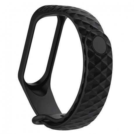 Xiaomi Mi Band 3/4 Silicone Diamond náramok, Black