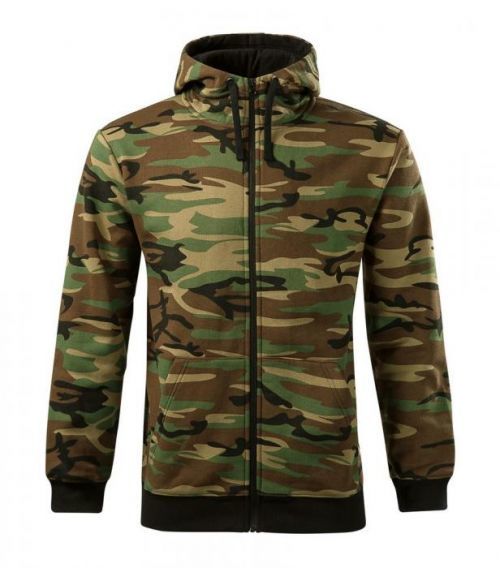 Adler Pánska mikina Camo Zipper - Maskáčová hnědá | L