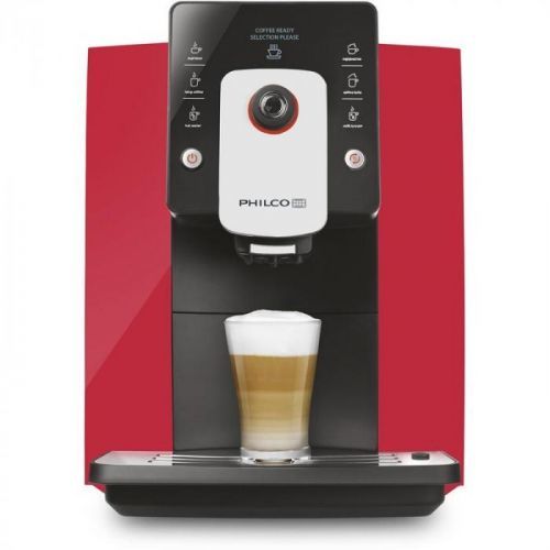 Espresso Philco Phem 1006 čierne/červen... Tlak 19 barů, mimořádně tichý přístroj, výběr z 6 druhů nápojů, ocelový mlýnek, funkce předspaření, osvětle