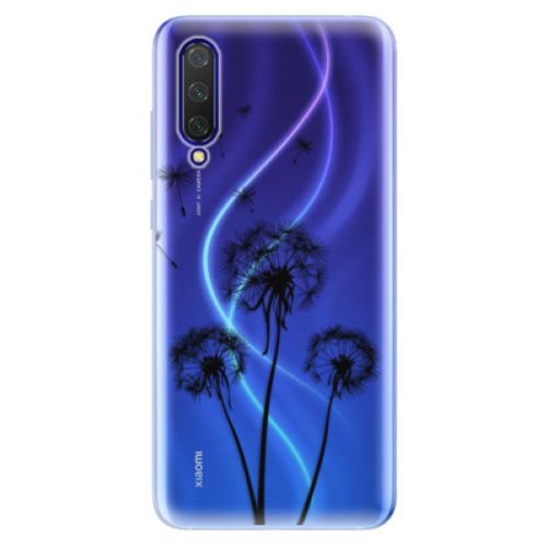 Odolné silikónové puzdro iSaprio - Three Dandelions - black - Xiaomi Mi 9 Lite