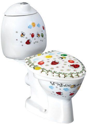 SAPHO - KID dětské WC kombi vč.nádržky, zadní odpad, barevný potisk (CK311.400.0F)