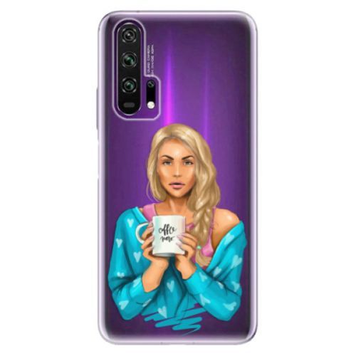 Odolné silikónové puzdro iSaprio - Coffe Now - Blond - Honor 20 Pro