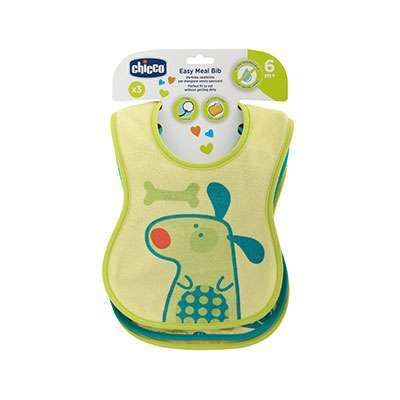 Podbradník bavlnený nepremokavý, 3ks - neutral