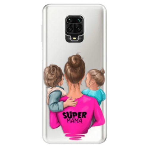 Odolné silikónové puzdro iSaprio - Super Mama - Boy and Girl - Xiaomi Redmi Note 9 Pro / Note 9S