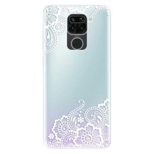 Odolné silikónové puzdro iSaprio - White Lace 02 - Xiaomi Redmi Note 9