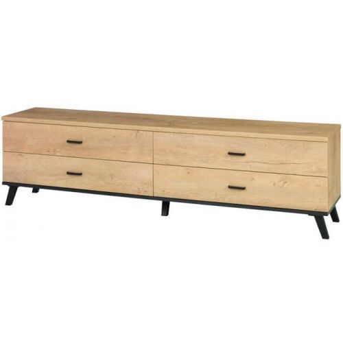 TV stolík 6 John dub lefkas/čierna