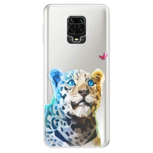 Odolné silikónové puzdro iSaprio - Leopard With Butterfly - Xiaomi Redmi Note 9 Pro / Note 9S