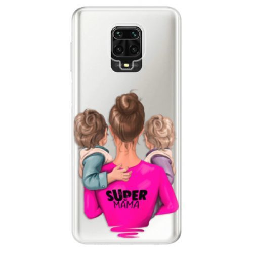 Odolné silikónové puzdro iSaprio - Super Mama - Two Boys - Xiaomi Redmi Note 9 Pro / Note 9S