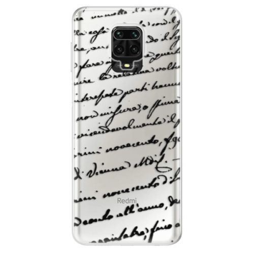Odolné silikónové puzdro iSaprio - Handwriting 01 - black - Xiaomi Redmi Note 9 Pro / Note 9S