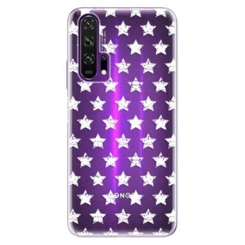 Odolné silikónové puzdro iSaprio - Stars Pattern - white - Honor 20 Pro