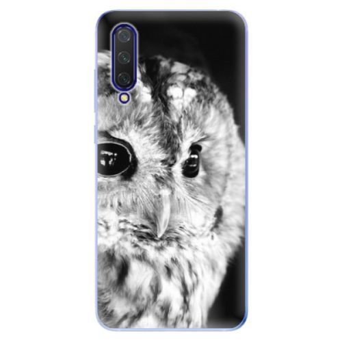 Odolné silikónové puzdro iSaprio - BW Owl - Xiaomi Mi 9 Lite