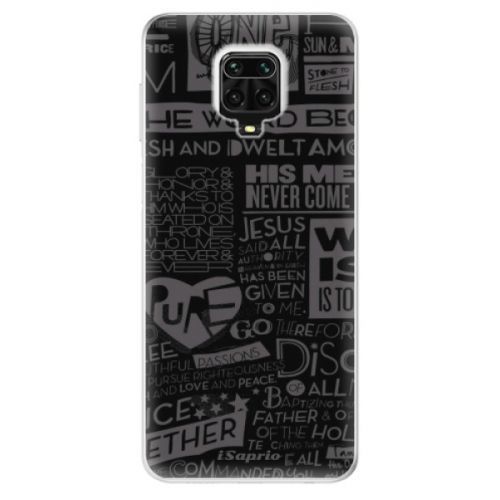 Odolné silikónové puzdro iSaprio - Text 01 - Xiaomi Redmi Note 9 Pro / Note 9S