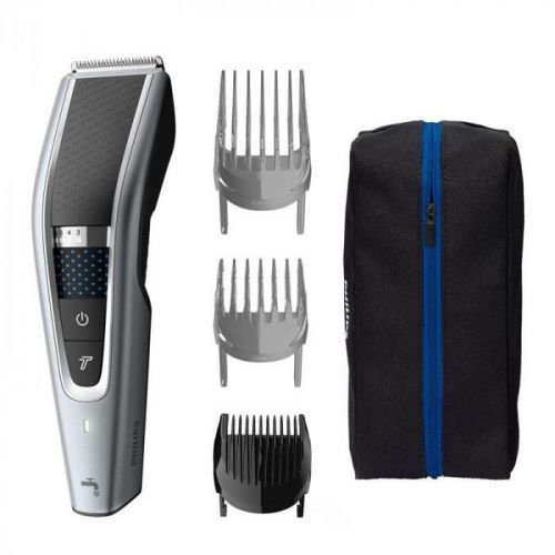 Zastrihávač vlasov Philips Series 5000 HC5630/15 siv... 28 délek od 0,5mm do 28mm, funkce Turbo, voděodolný, doba provozu 90 minut, cestovní pouzdro.