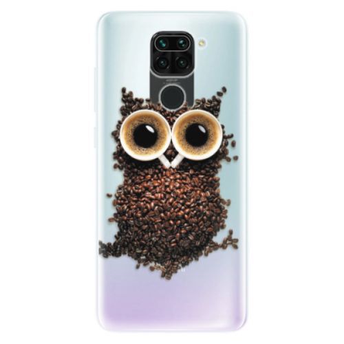 Odolné silikónové puzdro iSaprio - Owl And Coffee - Xiaomi Redmi Note 9
