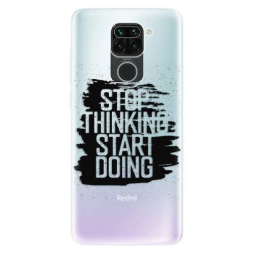 Odolné silikónové puzdro iSaprio - Start Doing - black - Xiaomi Redmi Note 9