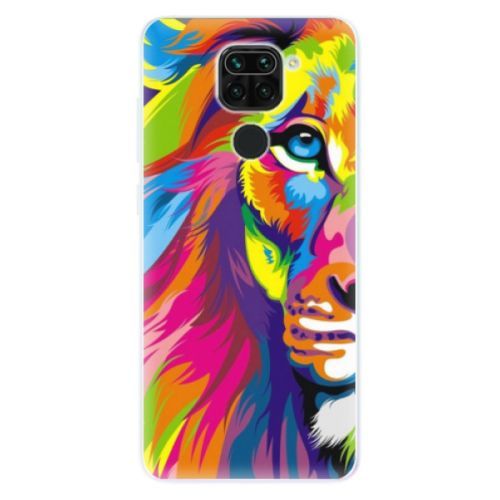 Odolné silikónové puzdro iSaprio - Rainbow Lion - Xiaomi Redmi Note 9