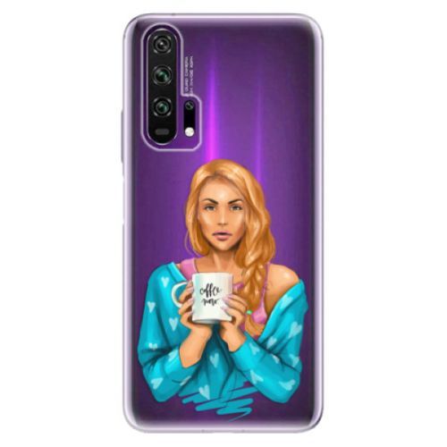 Odolné silikónové puzdro iSaprio - Coffe Now - Redhead - Honor 20 Pro