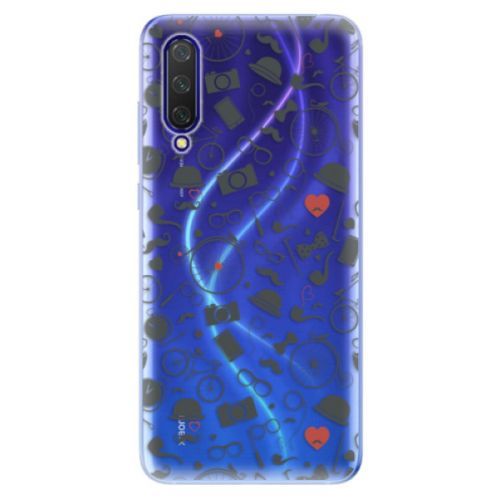 Odolné silikónové puzdro iSaprio - Vintage Pattern 01 - black - Xiaomi Mi 9 Lite