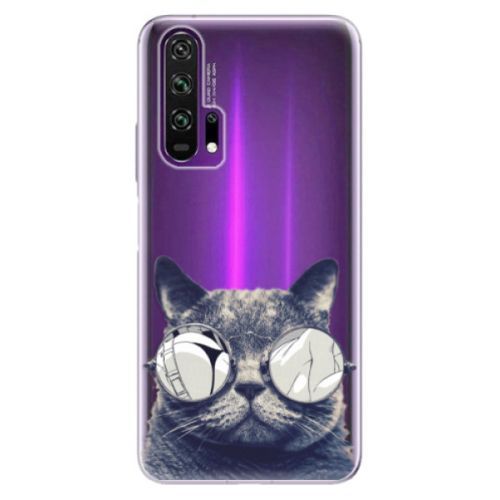Odolné silikónové puzdro iSaprio - Crazy Cat 01 - Honor 20 Pro