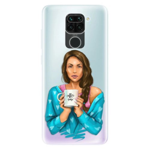 Odolné silikónové puzdro iSaprio - Coffe Now - Brunette - Xiaomi Redmi Note 9