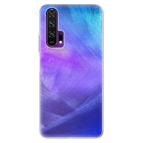 Odolné silikónové puzdro iSaprio - Purple Feathers - Honor 20 Pro