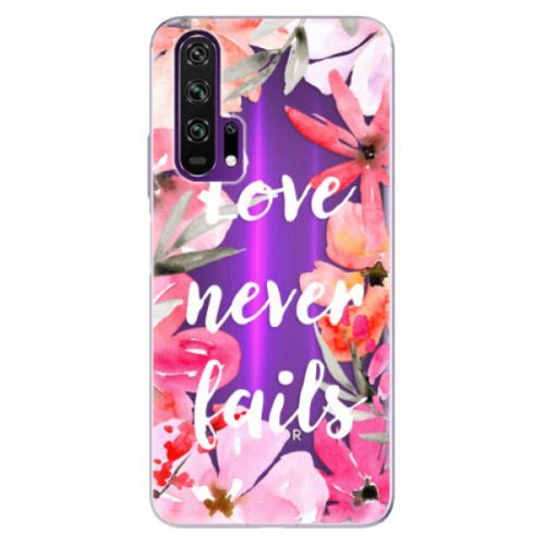 Odolné silikónové puzdro iSaprio - Love Never Fails - Honor 20 Pro
