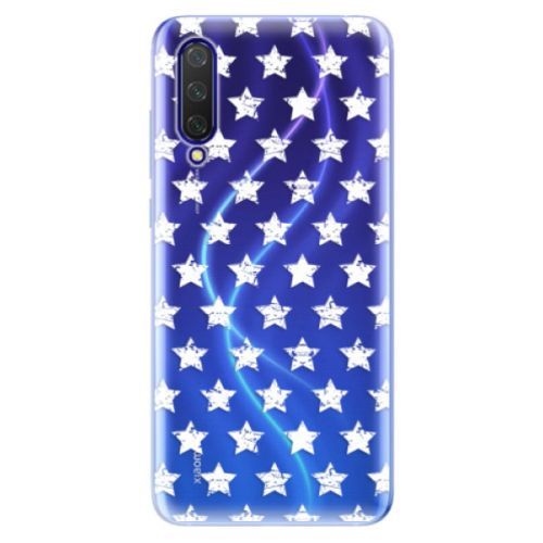 Odolné silikónové puzdro iSaprio - Stars Pattern - white - Xiaomi Mi 9 Lite