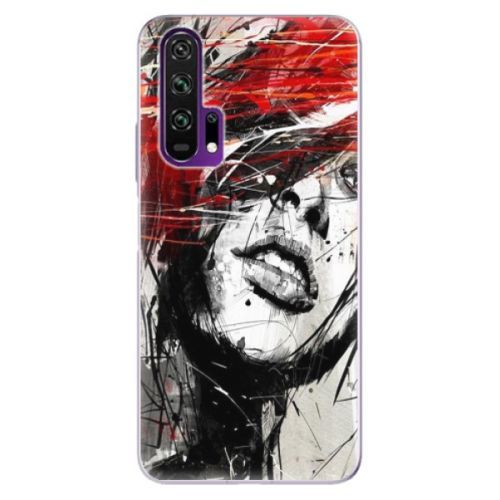 Odolné silikónové puzdro iSaprio - Sketch Face - Honor 20 Pro
