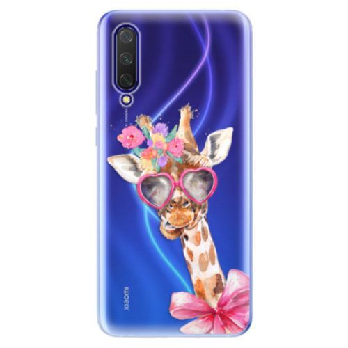 Odolné silikónové puzdro iSaprio - Lady Giraffe - Xiaomi Mi 9 Lite