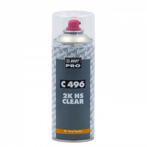 HB BODY BODY 496 - bezfarebný lak v spreji - bezfarebný - 400 ml