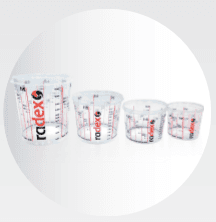Radex Premium miešacie kelímky 750ml