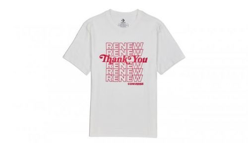 Converse Men's Renew Graphic T-Shirt biele 10019649-A02