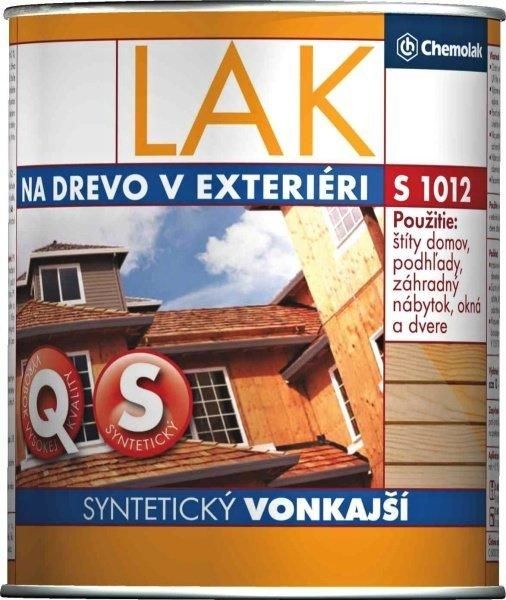 CHEMOLAK S-1012 Syntetický lak vonkajší priesvitná lesklá,0,75L