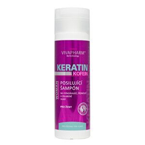 Vivapharm Keratínový regeneračný balzam na vlasy s kofeínom pre ženy 200 ml