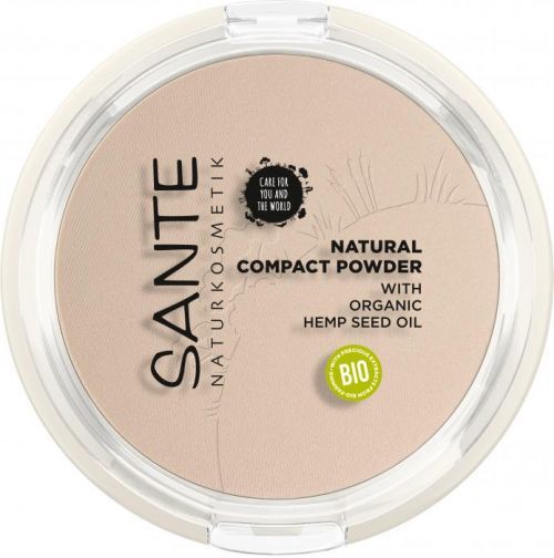 Sante Kompaktný púder s konopným olejom - 9g - 01 Cool Ivory 9g