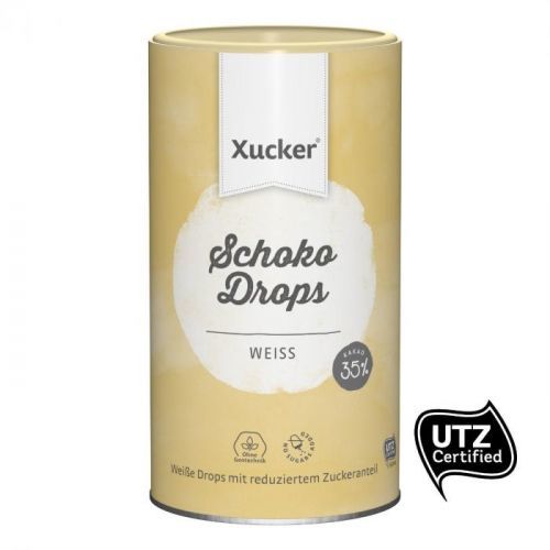 Xucker Chocolate Drops bielá čokoláda 200 g
