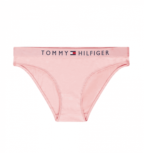 TOMMY HILFIGER - Tommy original cotton svetloružové nohavičky