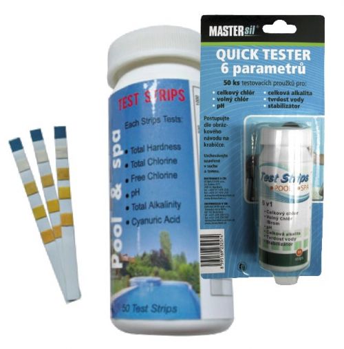 MASTERsil Quick tester papieriky 6 parametrov