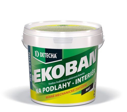 DETECHA Ekoban - náterová hmota na podlahy - sivý - 5 kg