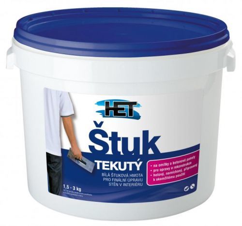 HET Štuk tekutý Biela až jemne sivasta,8kg