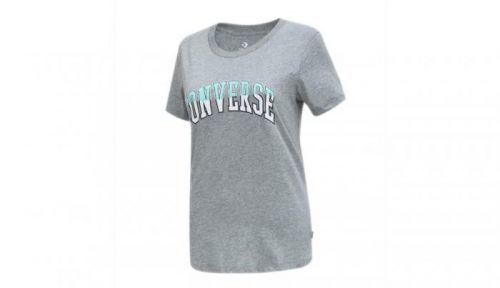 Converse Twisted Varsity Pattern Classic T-Shirt šedé 10018431-A01