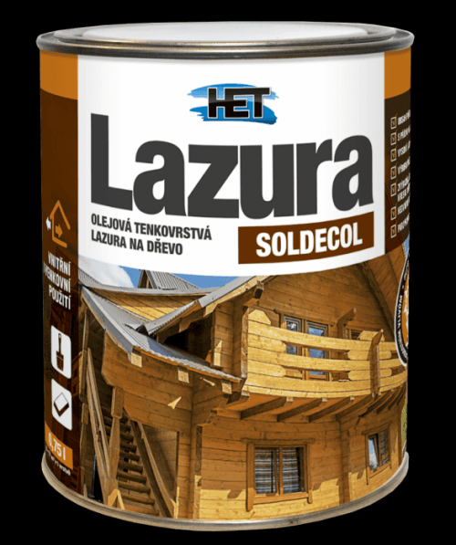 HET Soldecol olejová lazúra SL 00 Bezfarebný,0,75L
