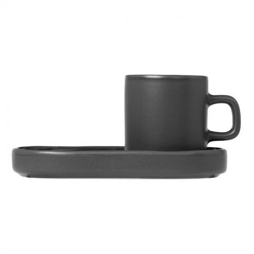 Súprava 2 hrnčekov na espresso Mio kaki