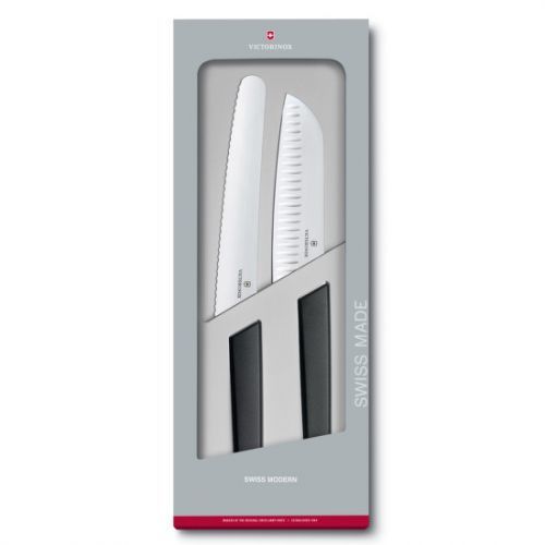 Sada nožov Victorinox Swiss Modern 2 ks čierna